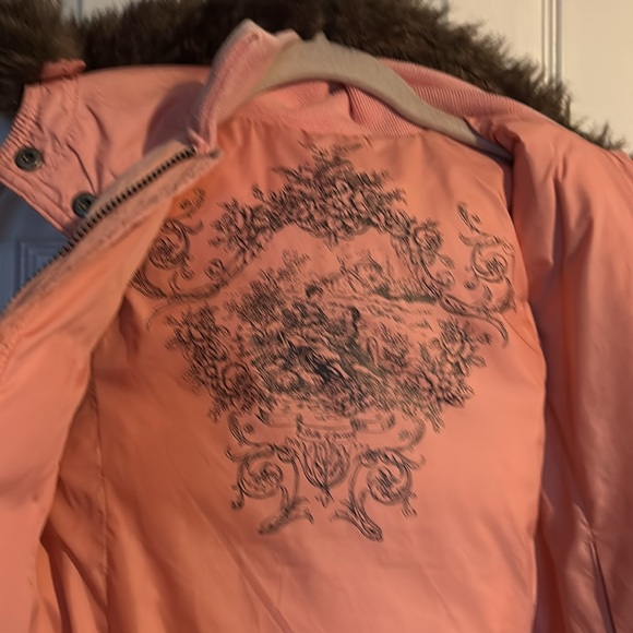 Juicy Couture Belle D'Juicy pink reversable puffer vest kids size 12 - Picture 7 of 13